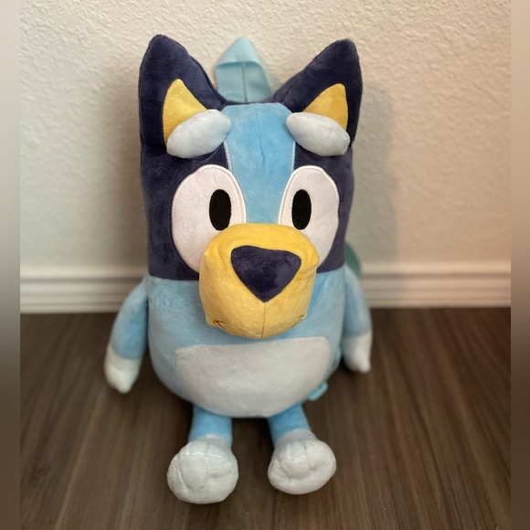 Bluey Blue and Yellow Plush Backpack for Kids OS - Picture 5 of 5
